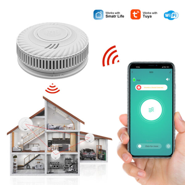 ⁦جهاز إنذار  حريق WI-FI عن طريق تطبيق جوال⁩ - الصورة ⁦2⁩