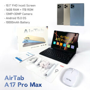 تابلت A17 MAX بكيبورد و ماوس بلوتوث + مجموعة هدايا ( ضمان 6 اشهر )