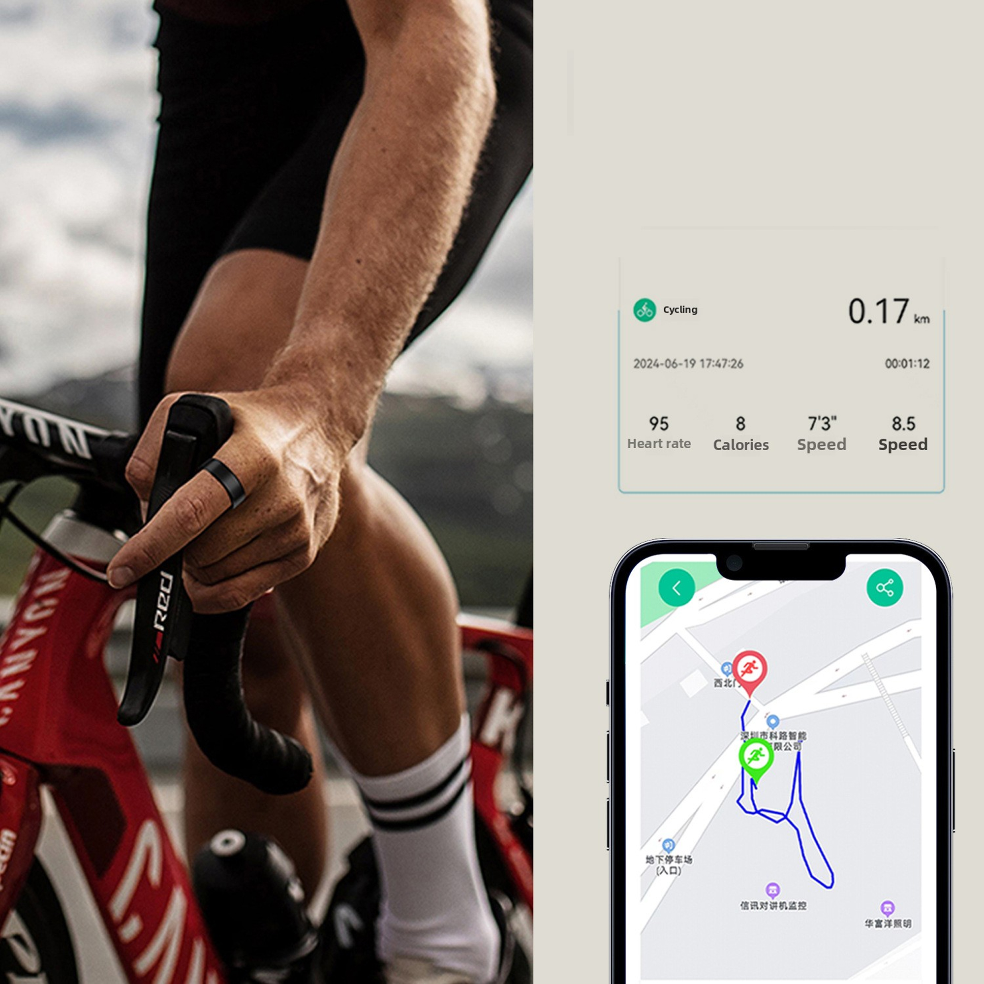 Metal Smart Ring – خاتم ذكي معدني بمراقبة صحية كاملة 2025 - الصورة 3