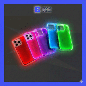 جراب آيفون فوسفوري مضيء ضد الصدمات