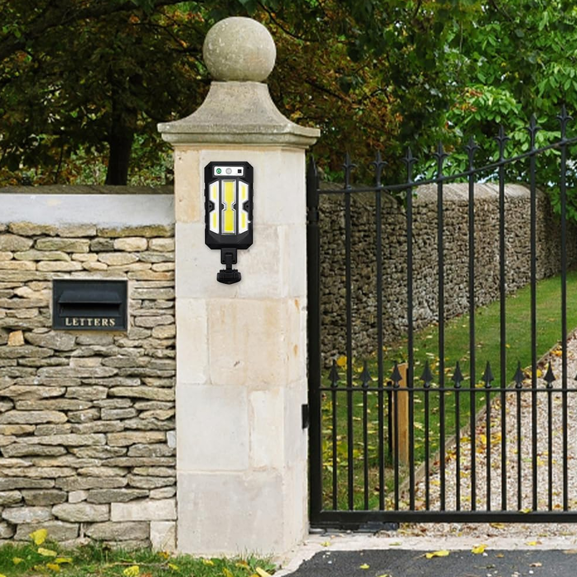 كشاف إلكتروني بالطاقة الشمسية H – 48 لمبة COB - الصورة 5