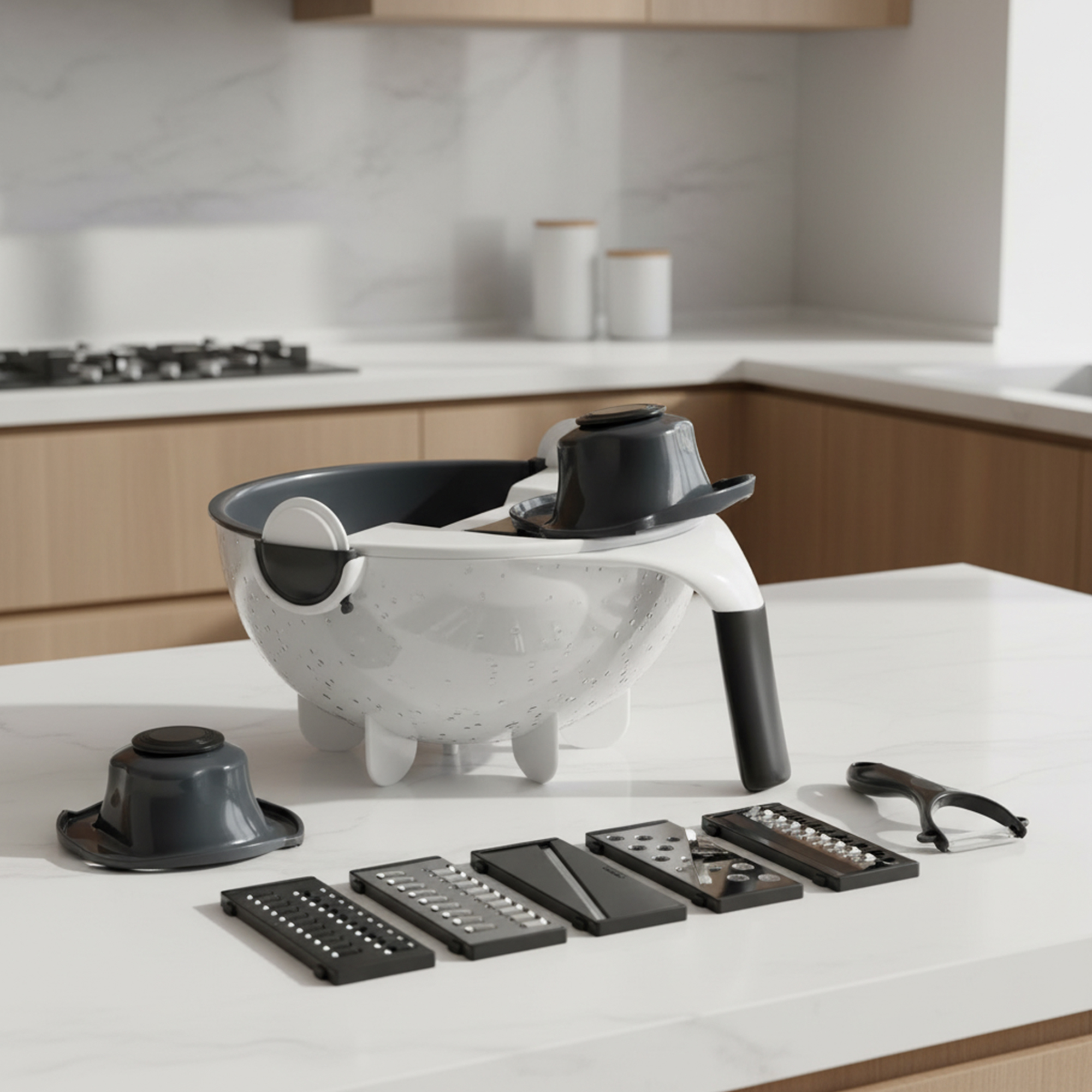 قطاعة و مبشرة و مصفاة يدوية 9 فى 1 - الصورة 7