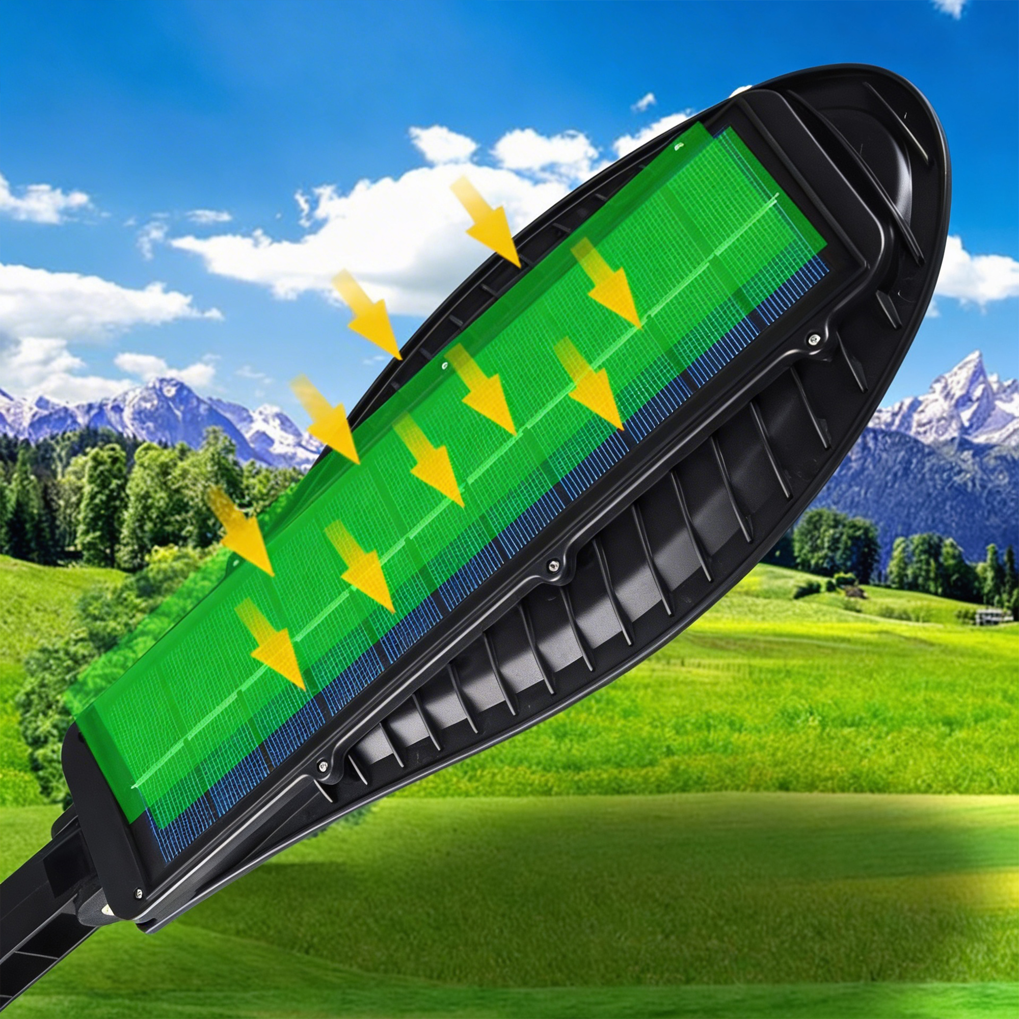 كشاف إلكترونى حديث بالطاقة الشمسية سعر جملة للكمية - الصورة 3