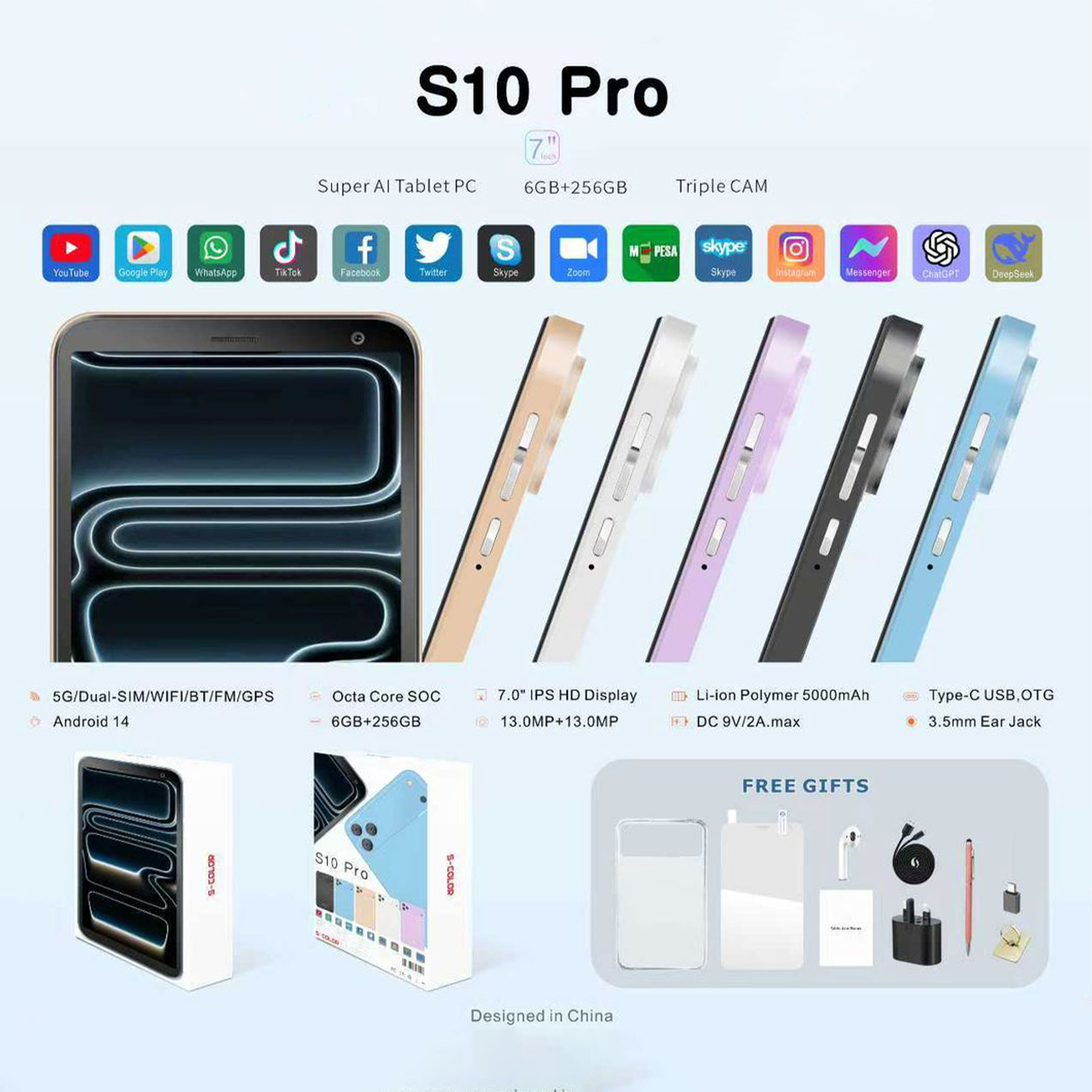 تابلت 7 بوصة شبيه 17 pro max (ضمان عام ) - الصورة 2