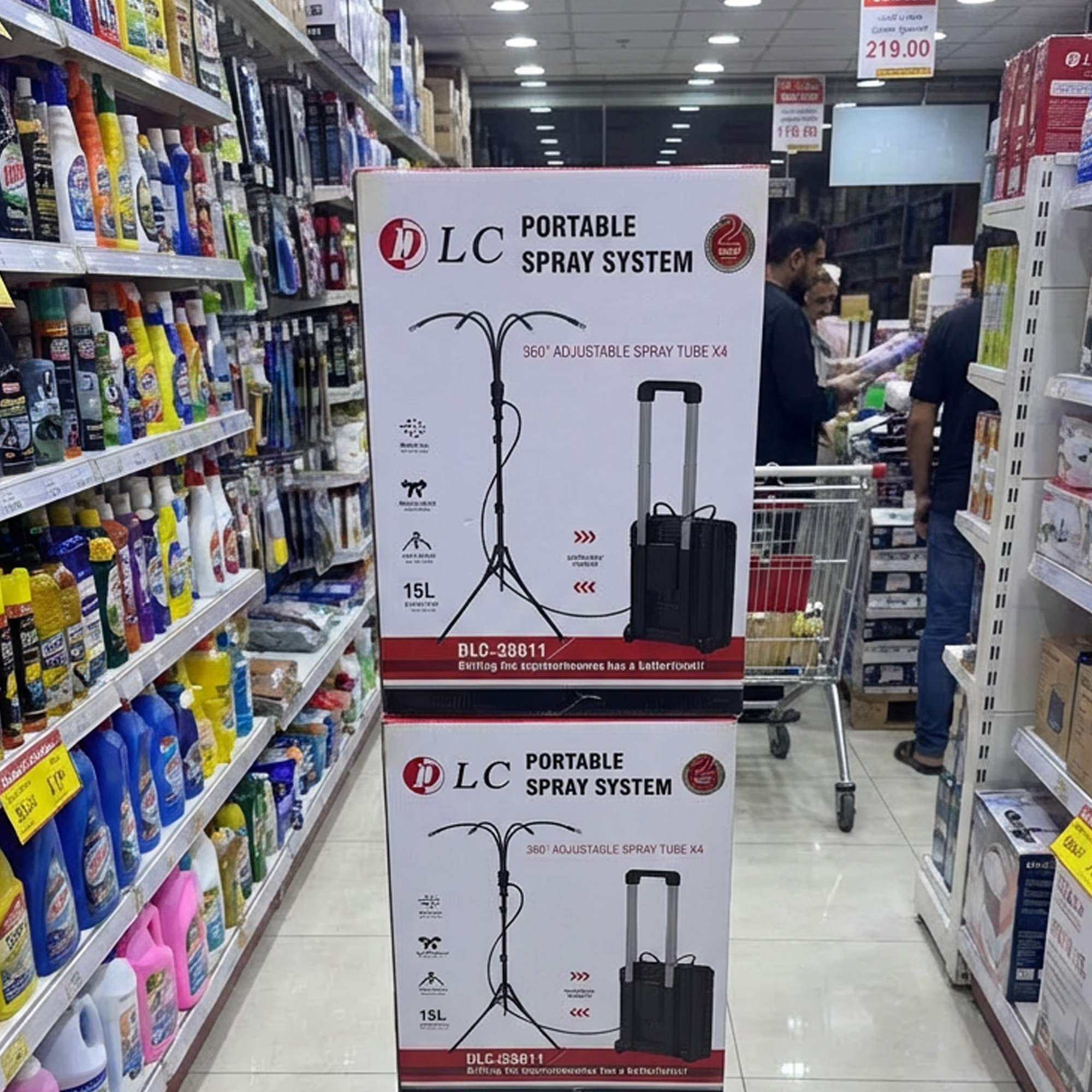 سيستم توزيع رش ارضيات الجناين و نظام رذاذ محمول بطول 79 سم للتبريد في الهواء الطلق من دى ال سى بضمان عامين - الصورة 7