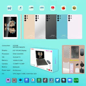 تابلت Note 24 بكيبورد و ماوس بلوتوث + مجموعة هدايا (ضمان 6 اشهر )