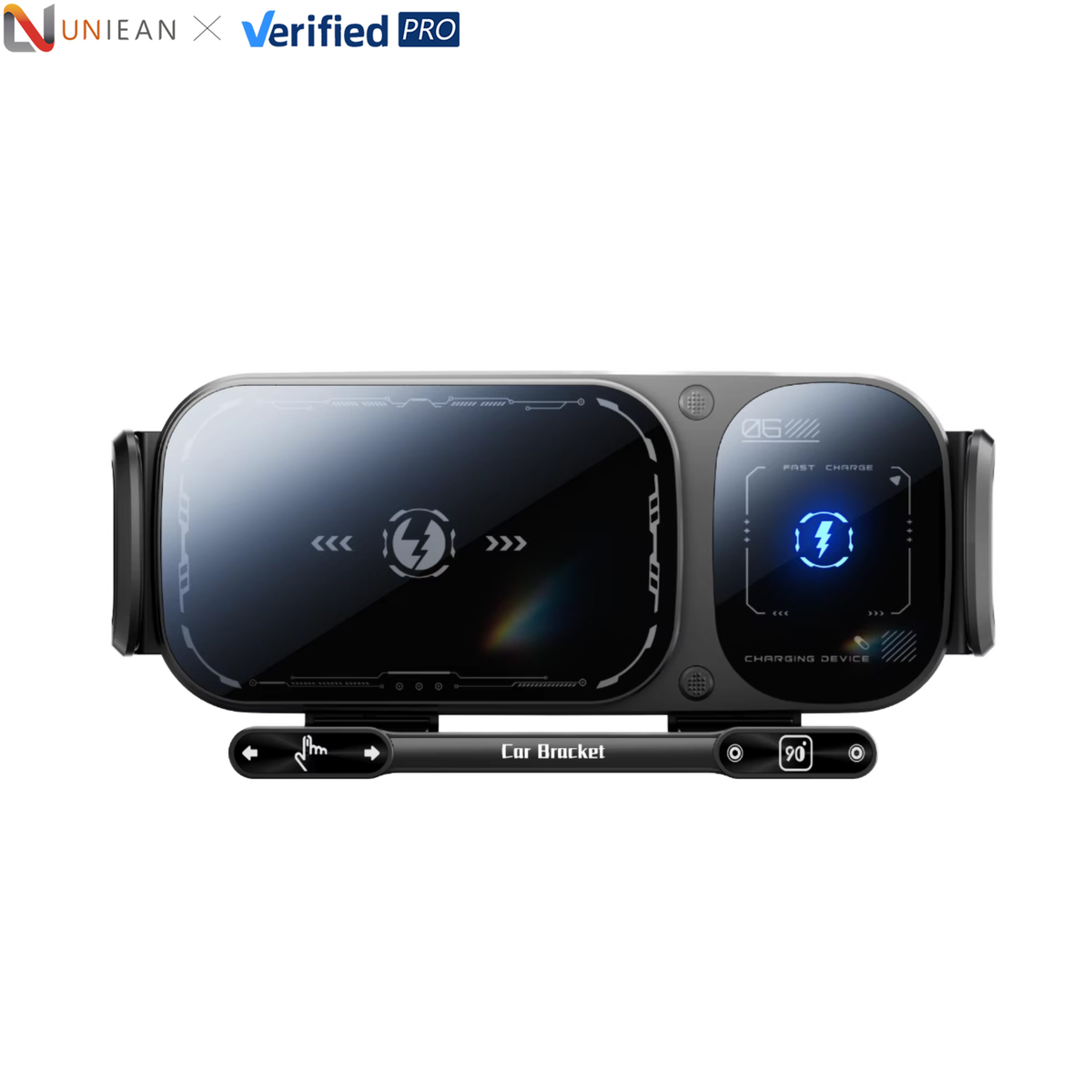 حامل هاتف مغناطيسي للسيارة مع شحن لاسلكي سريع - الصورة 4