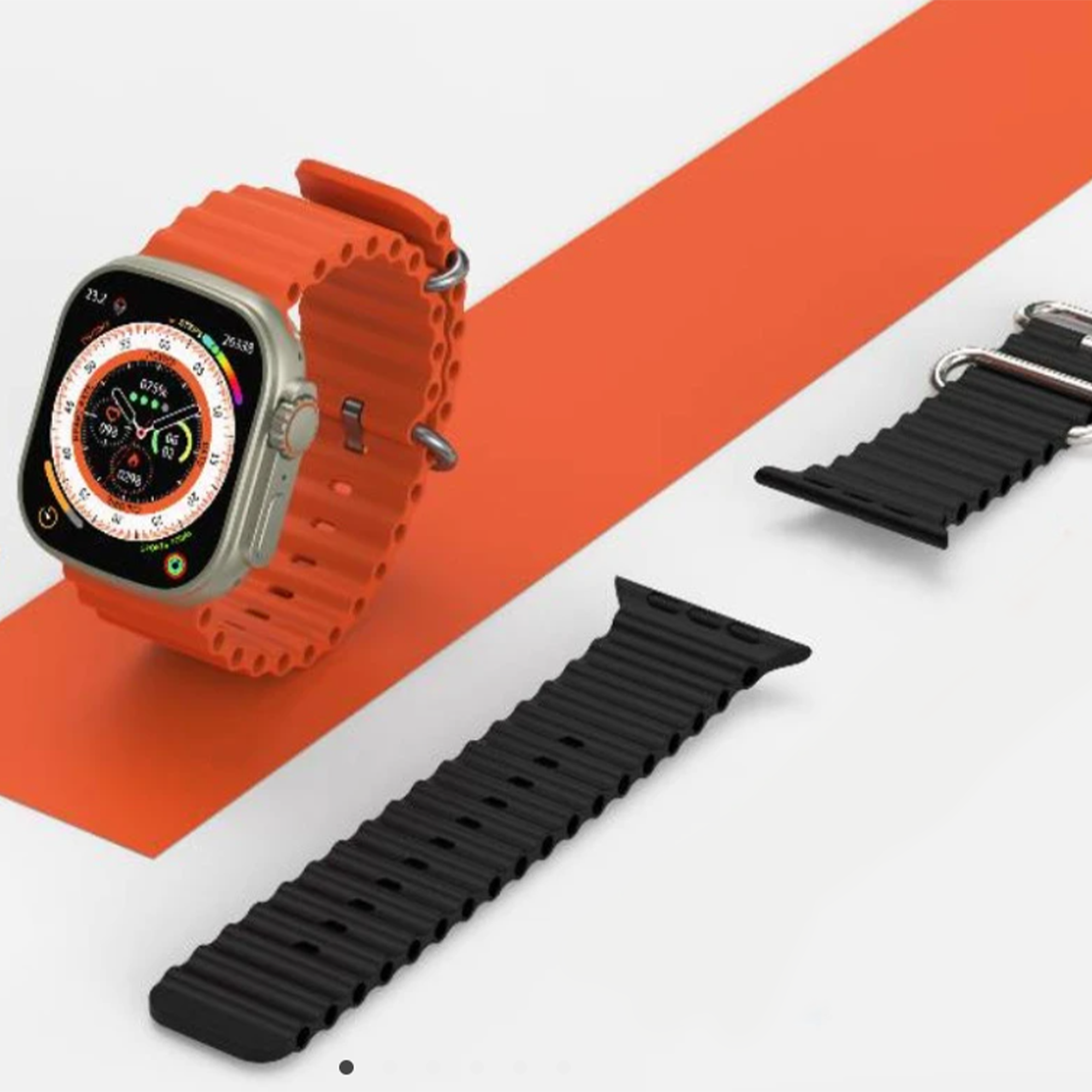 • ساعة الترا 2 استيك+ سماعة P9 - الصورة 2