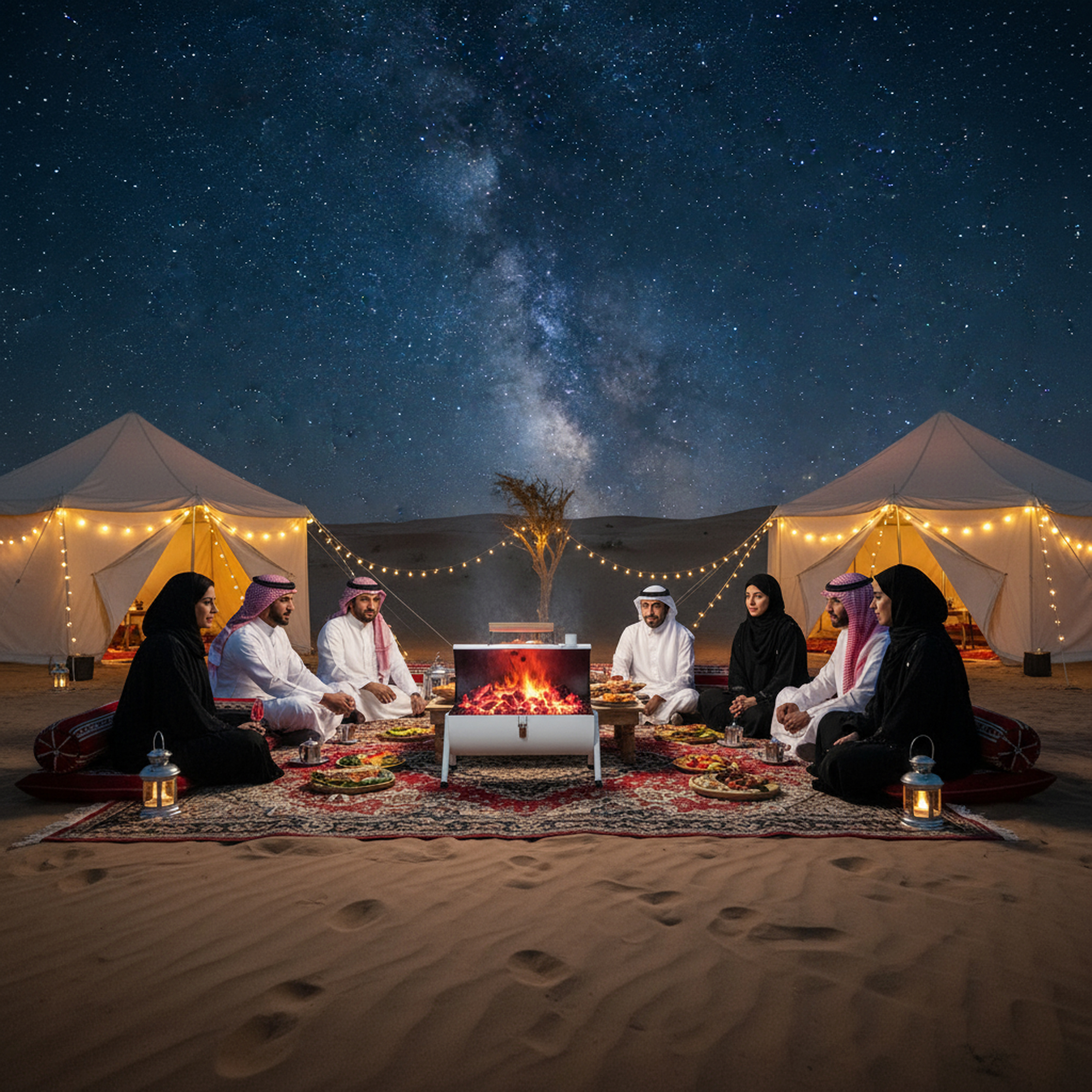 منقل شواء محمول للرحلات والتخييم - الصورة 8