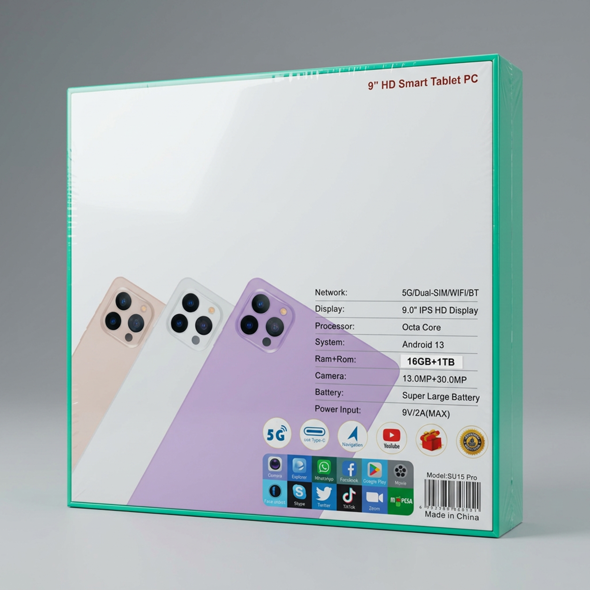 • تابلت SU15 PRO + مجموعة هدايا (ضمان عام) - الصورة 3